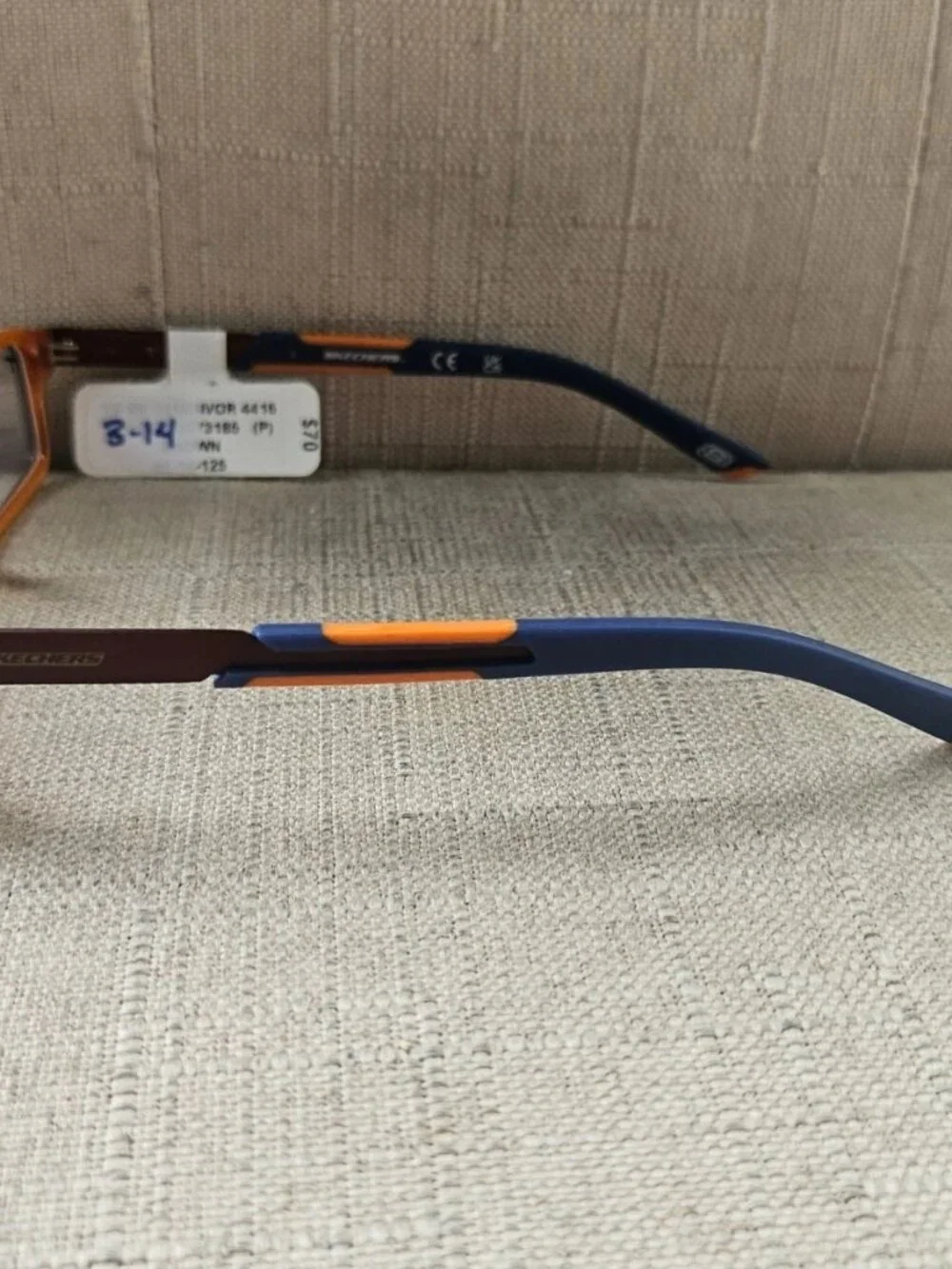 Sketchers Kid Youth Eyeglasses Frame Blue/Orange SK1110 NVOR Eyewear Glasses NWT